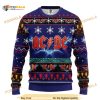 Blue ACDC Rock Band Ugly Sweater
