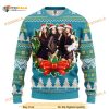 Blue Black Pink Music Band Merry Xmas Ugly Christmas Sweater