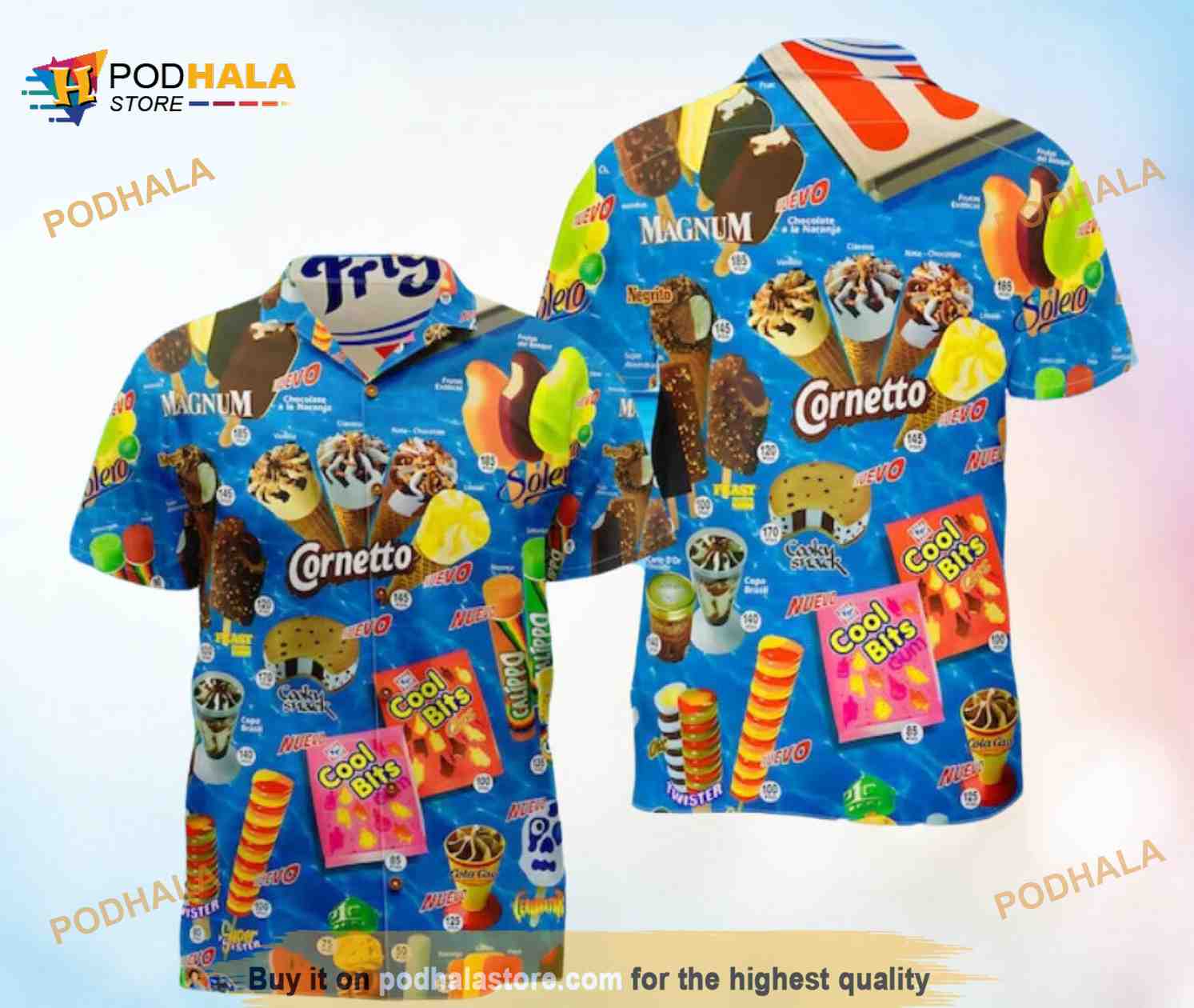 Ice Cream Funny Hawaiian Shirt