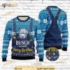 Blue Merry Christmas Busch Light Ugly Sweater