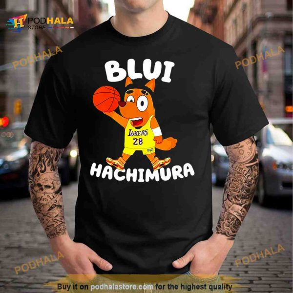 Bluey Lakers 28 Blui Hachimura Shirt