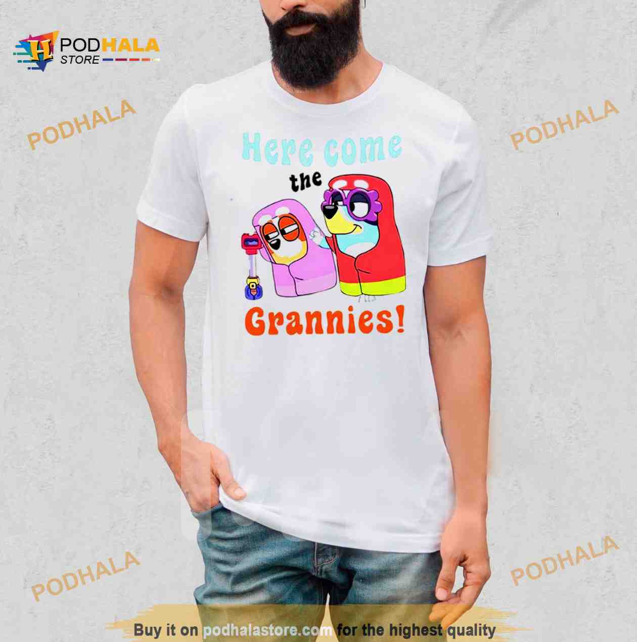 Bluey here come the grannies Shirt Bluey here come the grannies Shirt