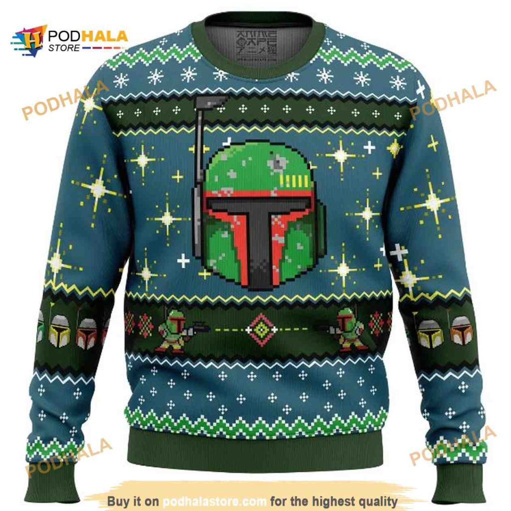 Boba Fett Star Wars Ugly Xmas Wool Sweater