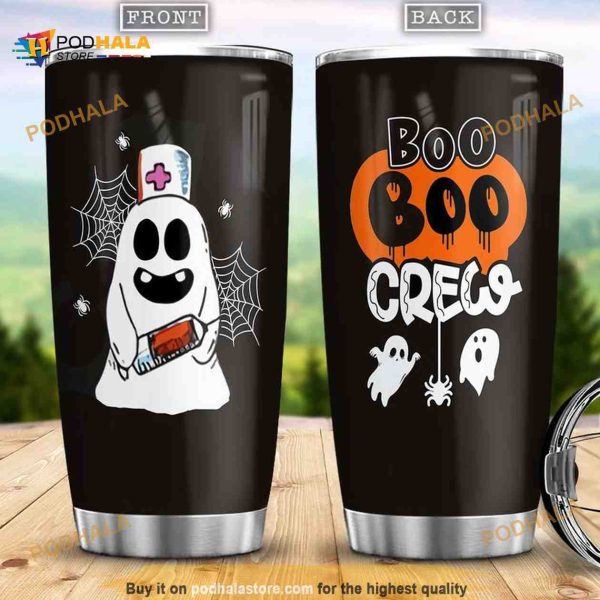 Boo Boo Crew Happy Halloween Stainless Steel Cup Coffee Tumbler