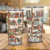 Bookshelf Cat Travel Coffee Tumbler All Over Print