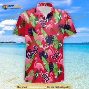 Vintage Boston Red Sox Hawaiian Shirt Gift For Beach Lovers