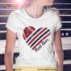 Boston Red Sox G III 4Her by Carl Banks White Heart T Shirt
