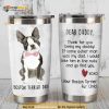 Boston Terrier Dog Dear Daddy Gift Travel Coffee Tumbler