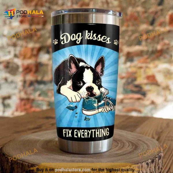 Boston Terrier Dog Fix Everything Gift Travel Coffee Tumbler
