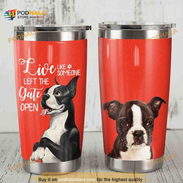 Boston Terrier Dog Stainless Steel Cup Coffee Tumbler