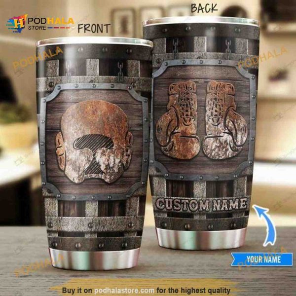 Boxing Personalized Gift Travel Coffee Tumbler All Over Print