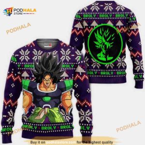 Broly Ugly Christmas Anime Dragon Ball Ugly Sweater