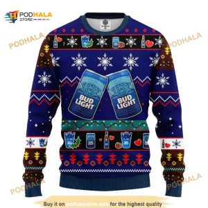 Bud Light Merry Xmas Ugly Christmas Sweater