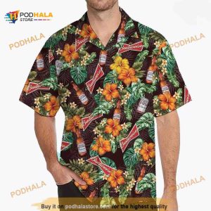Budweiser Beer Hawaiian Shirt, Birthday Gift For Beach Lovers Aloha Shirt