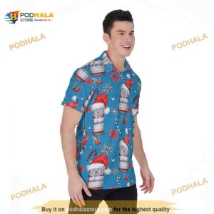 Budweiser Beer Hawaiian Shirt, Christmas Gift For Beach Lovers Aloha Shirt