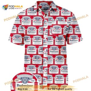 Budweiser King Of Beers Logo Hawaiian Shirt, Aloha Shirt