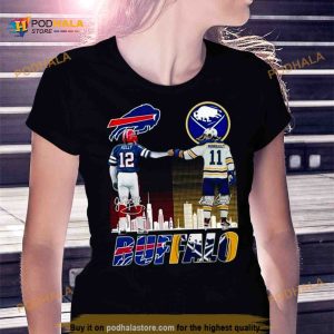 Buffalo Bills And Buffalo Sabres Kelly And Perreault Signatures 2023 Shirt