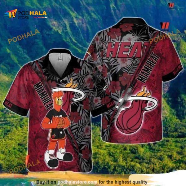 Burnie Miami Heat Funny Hawaiian Shirt Gift For NBA Fans