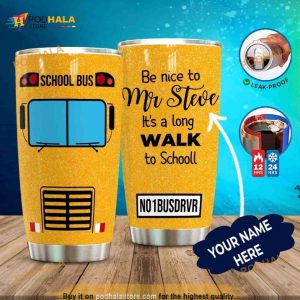 Bus Driver Personalized Gift Travel Coffee Tumbler