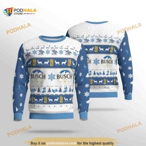Busch Light Beer Christmas Funny Ugly Christmas Sweater