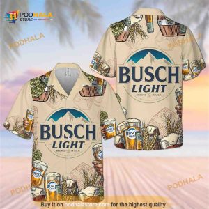 Busch Light Hawaiian Shirt, Brewed In USA Best Gift For Beer Lovers