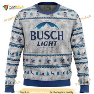 Busch Light Xmas 3D Funny Ugly Christmas Sweater
