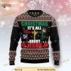 Butterfly All About Jesus Christmas Funny Ugly Christmas Sweater 3D
