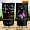 Butterfly Memory Big Piece Of My Heart Customize Coffee Tumbler