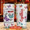 Butterfly My Heart In Heaven Personalized Coffee Tumbler