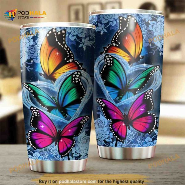 Butterfly Stainless Steel Cup Coffee Tumbler