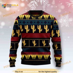 Cactus Ugly Christmas Funny Ugly Christmas Sweater 3D All Over Print