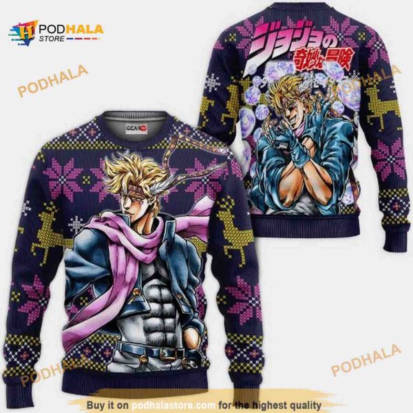 Caesar Anthonio Zeppeli Jjba Anime Xmas Ugly Christmas Sweater