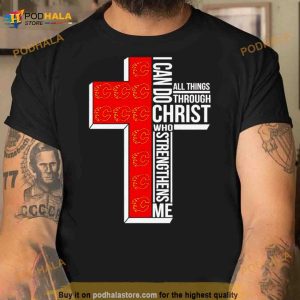 Calgary Flames I can do all things through Christ who strengthens me cross Shirt