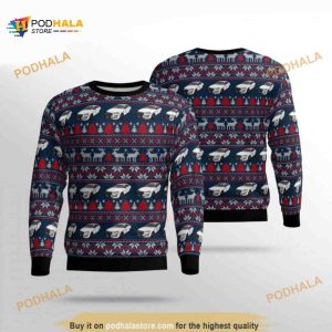 California Corrections And Rehabilitation Vehicle 3D Xmas Funny Ugly Christmas Sweater