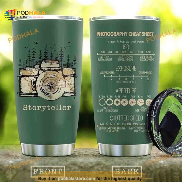 Camera Tell Your Story Stainless Steel Cup Coffee Tumbler