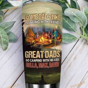Camping Dad Stainless Steel Cup Coffee Tumbler