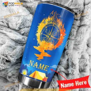 Camping Personalized Gift Travel Coffee Tumbler All Over Print