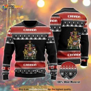 Canada Xmas Funny Ugly Christmas Sweater 3D All Over Print