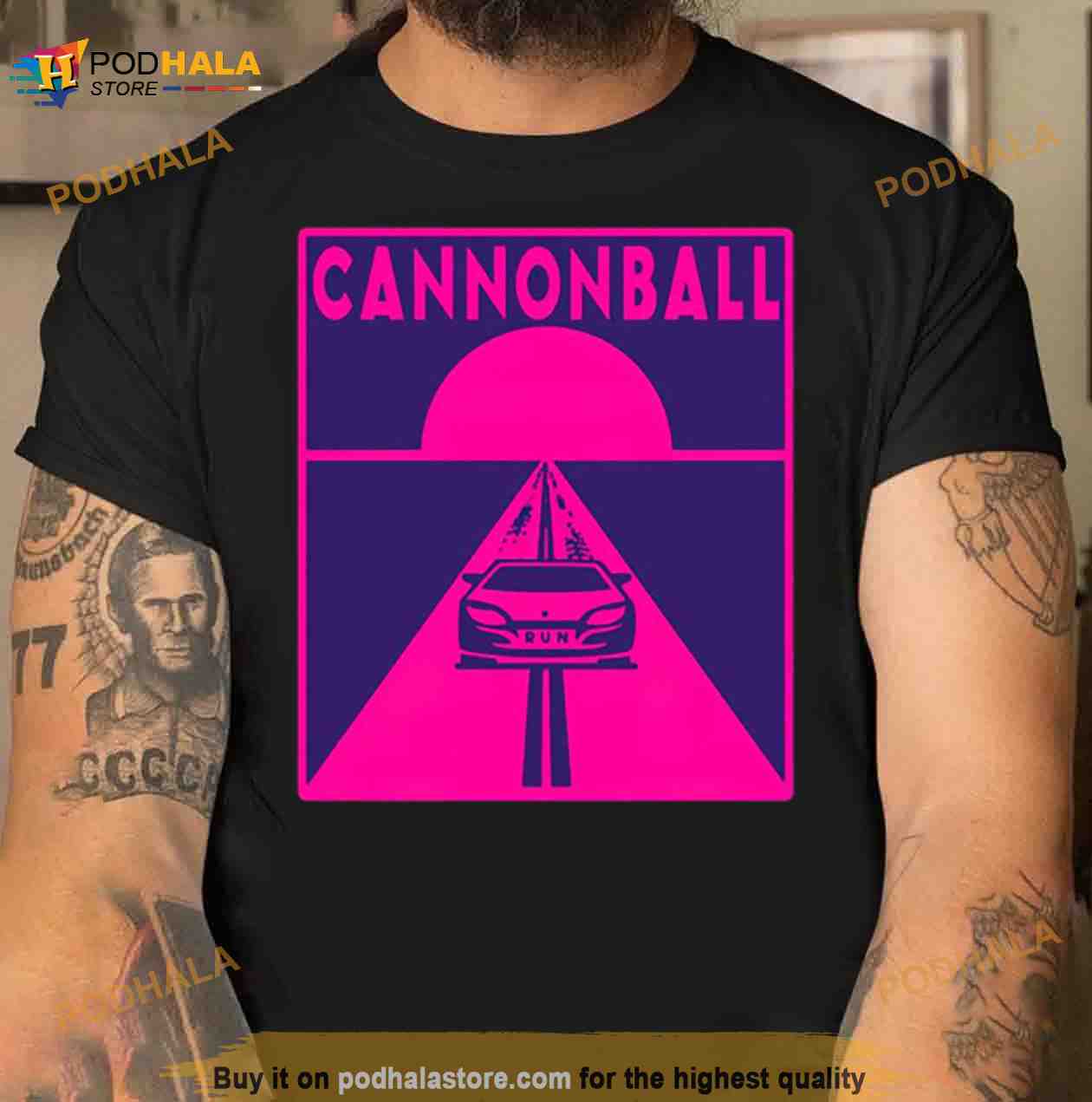 Cannonball Run Pink Logo Shirt Cannonball Run Pink Logo Shirt