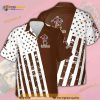 Captain Morgan Hawaiian Shirt, Brown Star And Lines Gift For Beach Trip
