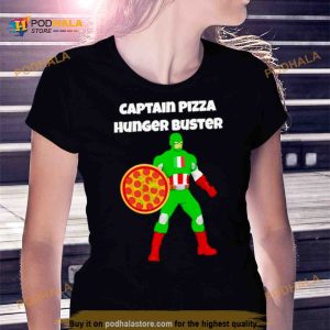 Captain Pizza Hunger Buster Shirt 2
