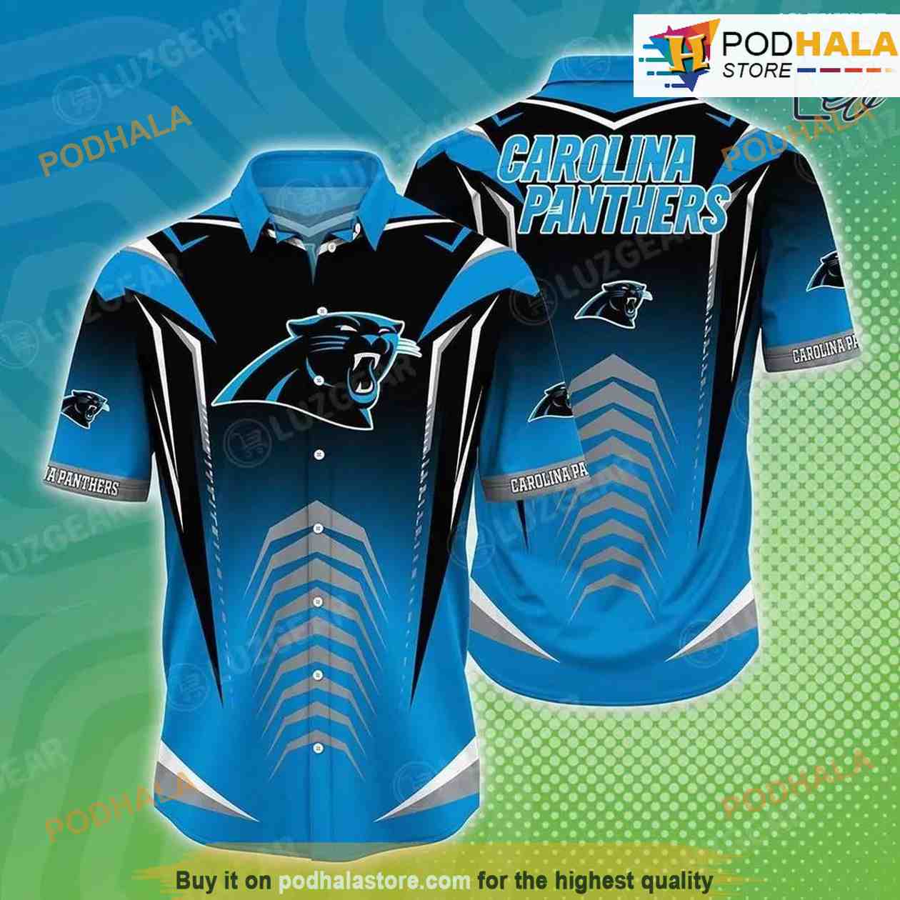 Carolina Panthers NFL Hawaiian Shirt Style Vintage Summer Beach Shirt Gift  - Bring Your Ideas, Thoughts And Imaginations Into Reality Today