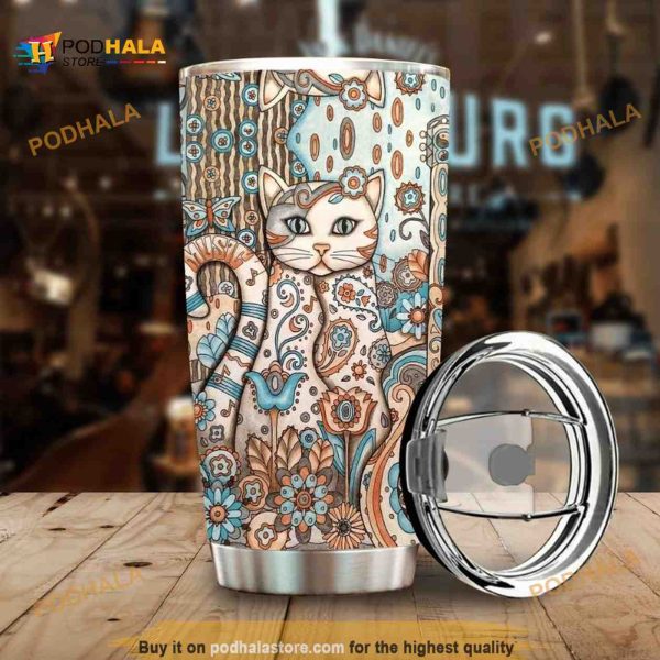 Cat Beauty Stainless Steel Cup Coffee Tumbler