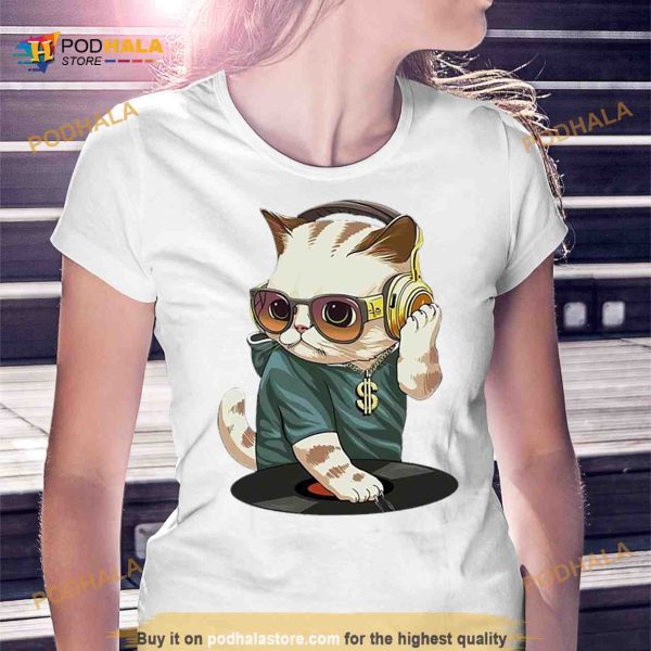 Cat DJ Phee Lyne Shirt