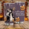 Cat Halloween Smell My Feet Gimme Some Catnip Treats Coffee Tumbler