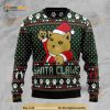 Cat Santa Jaws 3D Christmas Funny Ugly Christmas Sweater