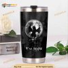 Cat Skull Ew People Moon Night Gift Travel Coffee Tumbler, Cat Lovers Gift
