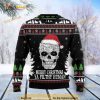 Cat Skull Santa 3D Funny Ugly Christmas Sweater Xmas
