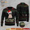 Cat Too Late To Be Good Christmas 3D Funny Ugly Christmas Sweater