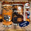 Cat Witch Personalized Happy Halloween Coffee Tumbler, Cat Lovers Gift